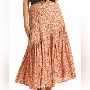 Rock & Roll Denim Women’s Cactus Print Midi Skirt. Size M